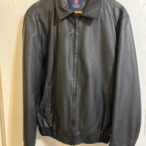 Chaps imitation leather jacket men-Small